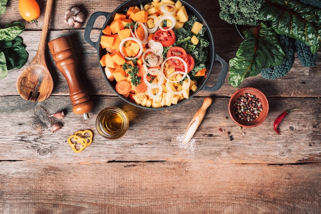 Talerz domowego dania